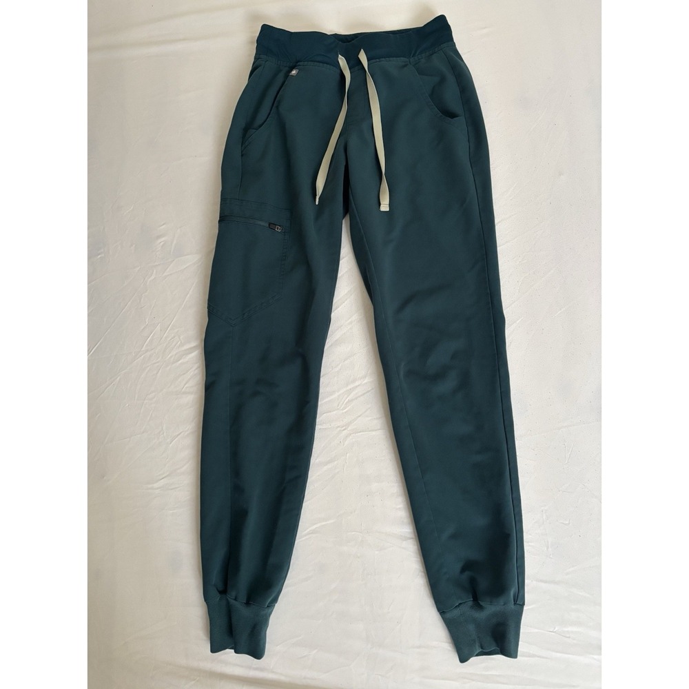 Figs Women's Teal Technical Collection Scrub Joggers Size XXS Medical Nurse Tech